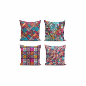 Sada 4 obliečok na vankúše Minimalist Cushion Covers Fearie