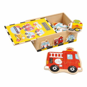 Drevené puzzle Legler Vehicles Legler