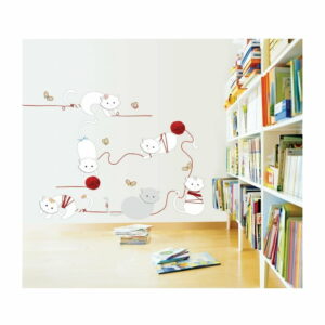 Samolepka Ambiance Cats and balls