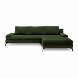 Fľaškovozelená rozkladacia rohová pohovka Windsor & Co Sofas Planet