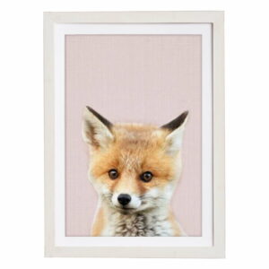 Nástenný obraz v ráme Querido Bestiario Baby Fox