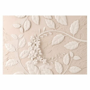 Veľkoformátová tapeta Bimago Beige Paper Flowers