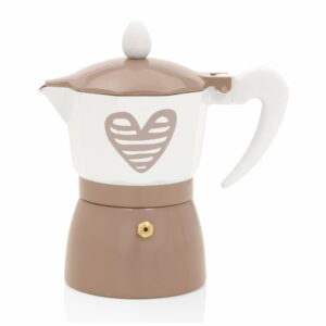 Hnedá moka konvička pre 3 šálky Brandani Hearbeat Brandani