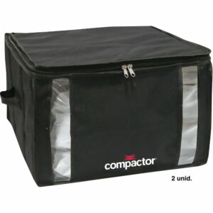 Čierny úložný box na oblečenie Compactor XXL Black Edition 3D Medium