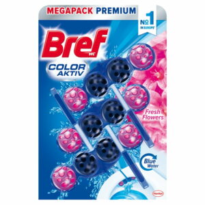 Závesný blok do WC Bref Blue Aktiv Flower