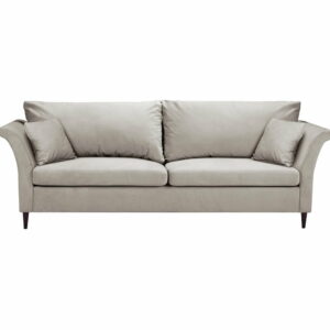Béžová rozkladacia trojmiestna pohovka s úložným priestorom Mazzini Sofas Pivoine Mazzini Sofas