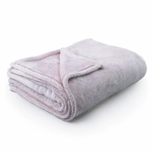 Svetloružová deka z mikrovlákna DecoKing Fluff PowderPink