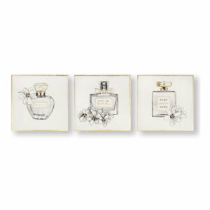 Sada 3 obrazov Graham & Brown Pretty Perfume Bottles