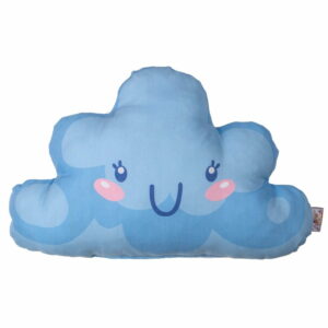 Tmavomodrý detský vankúšik s prímesou bavlny Apolena Pillow Toy Hurro