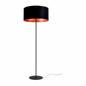 Čierno-medená voľne stojacia lampa Sotto Luce MIKA Elementary Xl 1F Sotto Luce