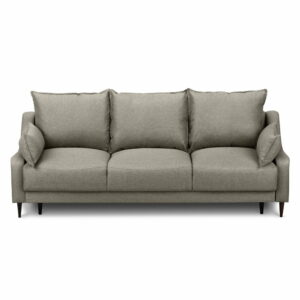 Svetlohnedá rozkladacia trojmiestna pohovka s úložným priestorom Mazzini Sofas Ancolie Mazzini Sofas