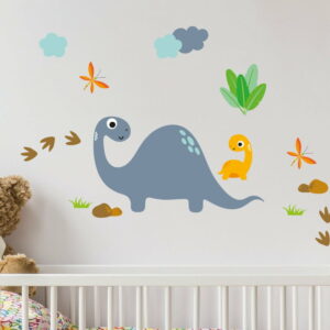 Nástenné detské samolepky Ambiance Cute Dinosaurus Stickers Ambiance