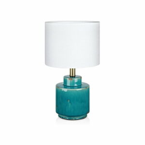 Modro-biela stolová lampa Markslöjd Cous Markslöjd