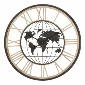 Čierne nástenné hodiny Mauro Ferretti World