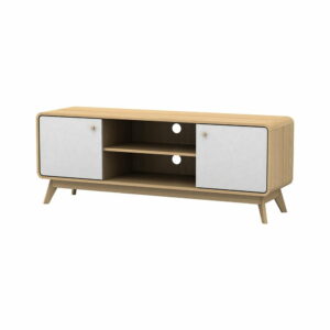 Bielo-hnedý TV stolík Støraa Cleo Støraa