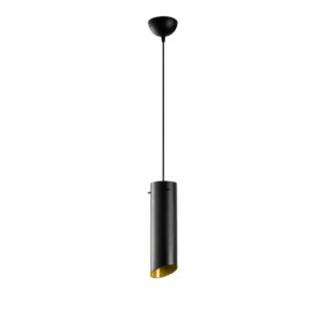 Čierne závesné svietidlo Opviq lights Silvani Tube Opviq lights