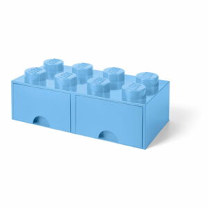 Svetlomodrý úložný box s dvoma zásuvkami LEGO® LEGO®