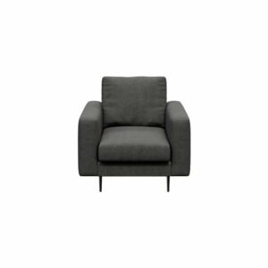 Tmavosivé kreslo devichy Levie Glam devichy