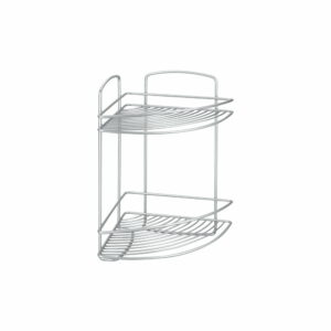 Kúpelňová dvojposchodová rohová polička Metaltex Onda Corner Metaltex
