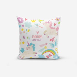 Obliečka na vankúš s prímesou bavlny Minimalist Cushion Covers Unicorn Child