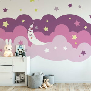 Nástenná samolepka Ambiance Scandinavian Clouds Starry Sky Ambiance