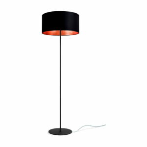 Čierno-medená stojacia lampa Sotto Luce Mika