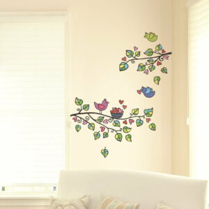 Sada samolepiek Ambiance Birds And Hearts Ambiance