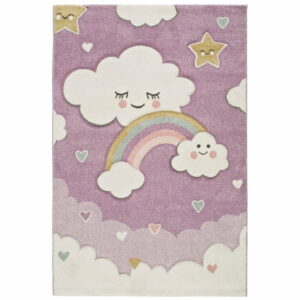 Fialový detský koberec vhodný aj do exteriéru Universal Toys Lilac