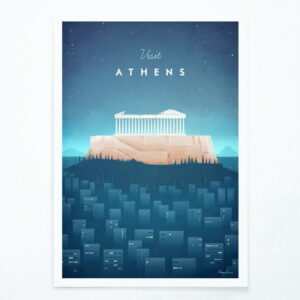 Plagát Travelposter Athens