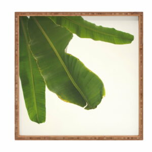 Drevený dekoratívny servírovací podnos Leaf
