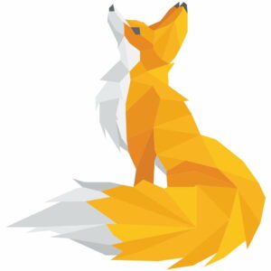 Samolepka Ambiance Origami Foxie Ambiance