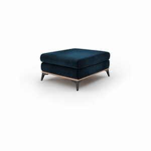 Kráľovskymodrý puf so zamatovým poťahom Windsor & Co Sofas Astre Windsor & Co Sofas