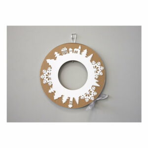 Adventný veniec so sivou stuhou Unlimited Design for kids Unlimited Design for kids