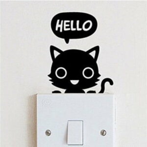 Dekoratívna samolepka na stenu Hello Catty Evila Originals