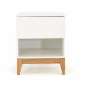 Biely odkladací stolík Woodman Blanco Woodman