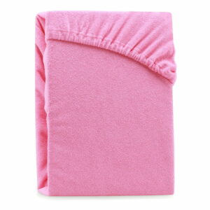Ružová elastická plachta na dvojlôžko AmeliaHome Ruby Pink
