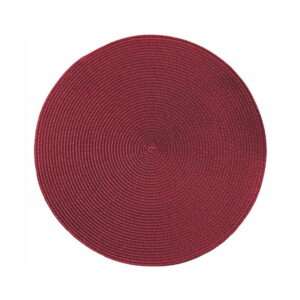 Červené guľaté prestieranie Tiseco Home Studio Round Chambray