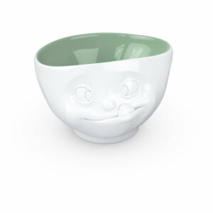 Bielo-zelená porcelánová miska na sladkosti 58products 58products