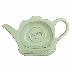 Zelený keramický tanierik na čajové vrecúška T&G Woodware Pride of Place T&G Woodware