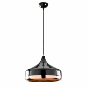 Závesné svietidlo v čierno-medenej farbe Opviq lights Yildo