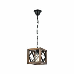 Závesné svietidlo z hrabového dreva Zikzak Rustik Ceviz Beacon