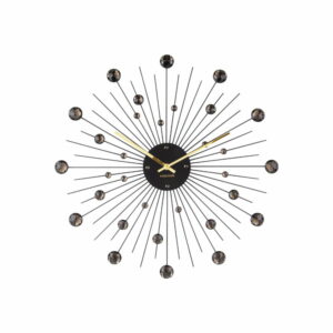 Hodiny v čiernej farbe Karlsson Sunburst Karlsson