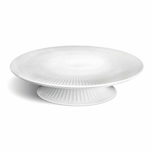 Biely porcelánový podnos na tortu Kähler Design Hammershoi Cake Dish