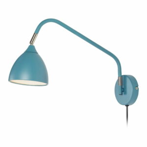 Modrá nástenná lampa Markslöjd Valencia Markslöjd