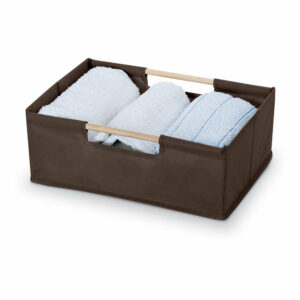 Hnedý úložný box Domopak Saket
