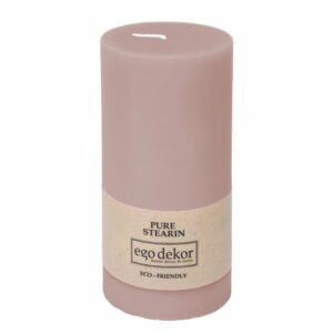 Púdrovoružová sviečka Baltic Candles Eco