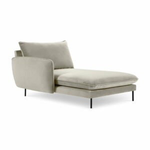 Béžová zamatová leňoška Cosmopolitan Design Vienna