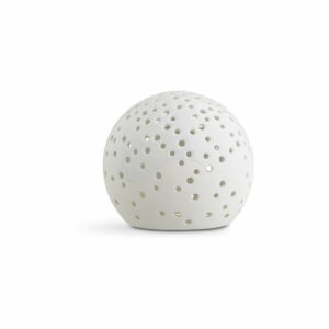 Biely vianočný svietnik z kostného porcelánu Kähler Design Nobili