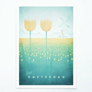 Plagát Travelposter Amsterdam