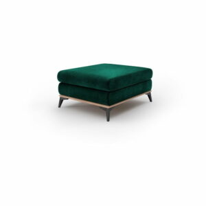 Fľaškovozelený puf so zamatovým poťahom Windsor & Co Sofas Astre Windsor & Co Sofas